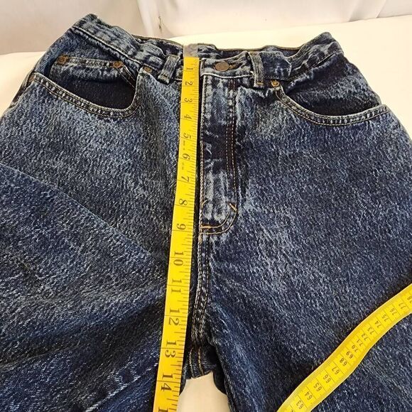 Zena Vintage High-waisted Dark Denim Women's Jeans Size 12 E6 - Picture 4 of 9